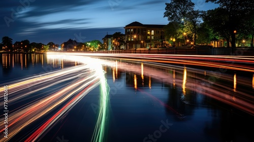 traffic city light streaks © vectorwin