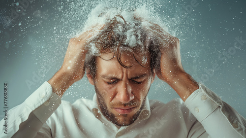 Image of stress and dandruff recurrence photo