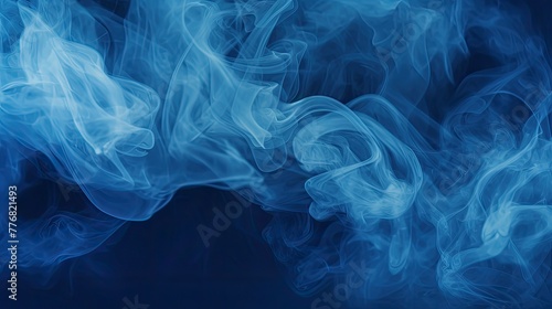 dense blue smoke texture photo