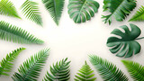 natural / leafy frame. space for copy. background, natural, leaves, botanical, border, nature
