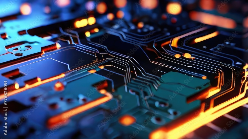 abstract lines and cubes rendering of technology background abstract lines and cubes rendering of technology background