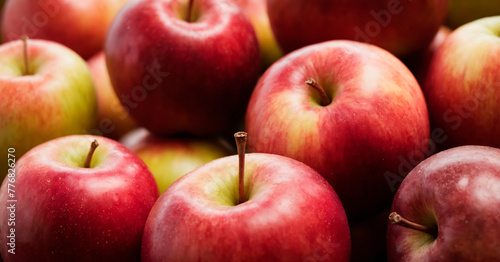 Fresh Assortment of Red Apples