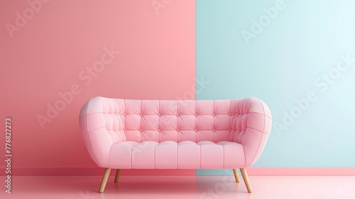 Frame mockup, blank interior wall background for painting, poster, canvas, frame mockup, home sofa interior, 3D render