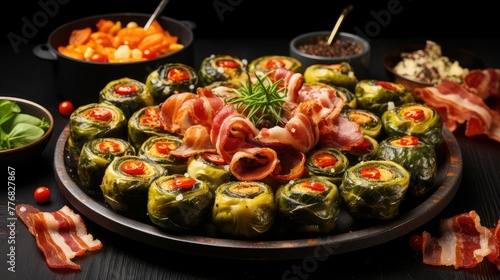 platter bacon brussels sprouts