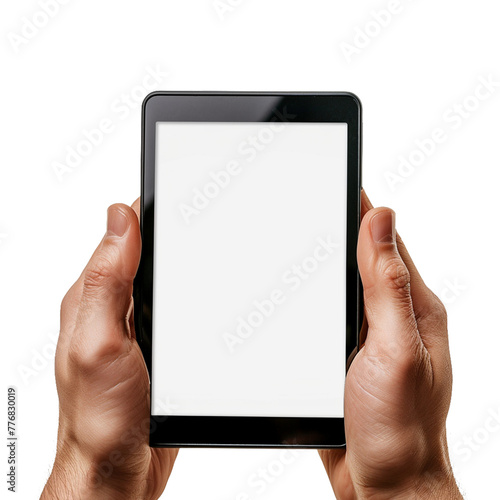 tablet isolated on white background.
 photo