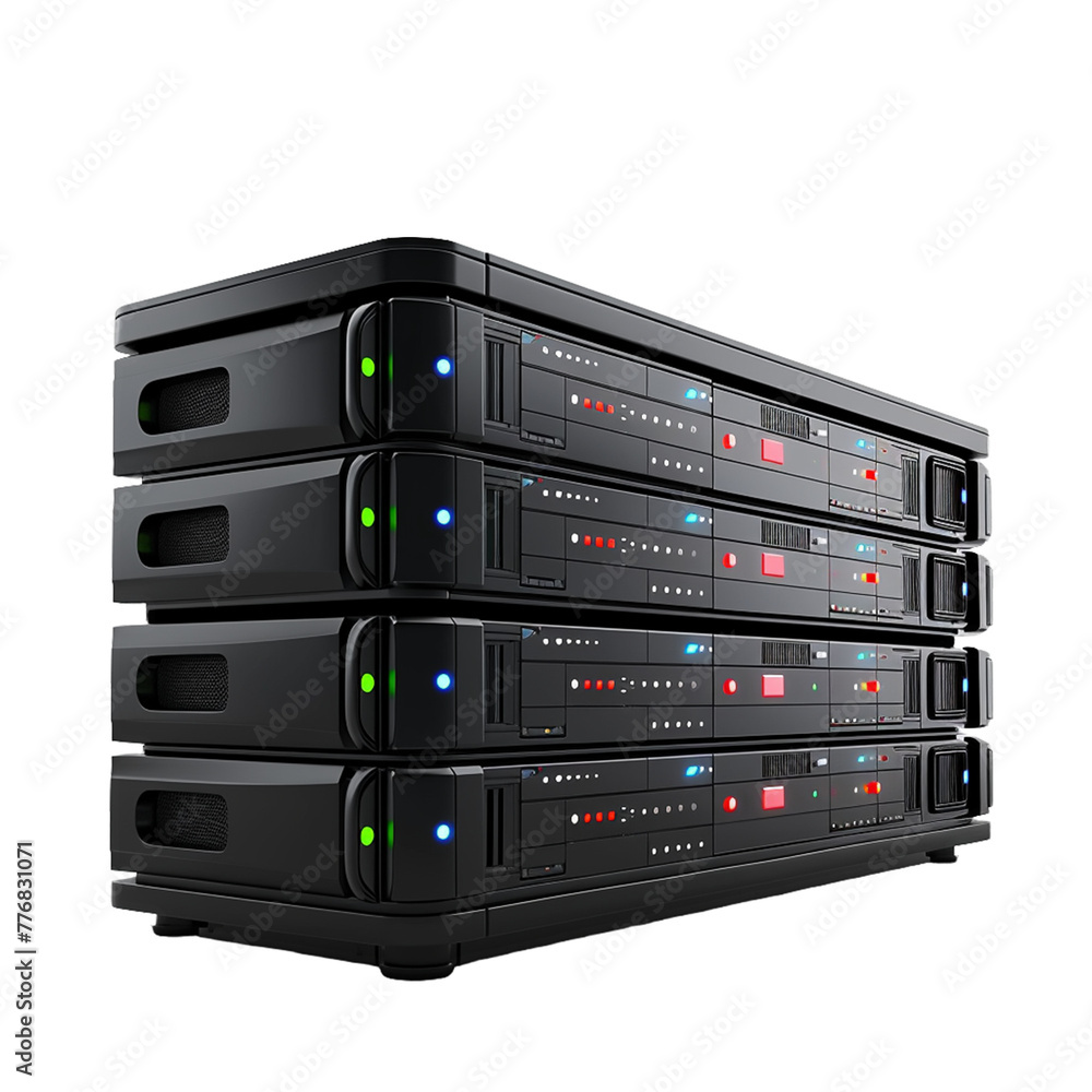 network server isolated on white background.
