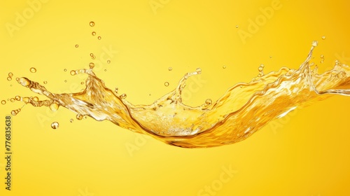 photograph water splash yellow background