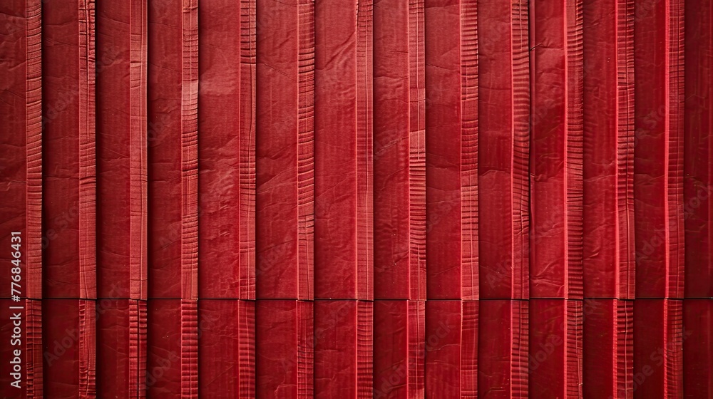 Red corrugated sheet texture Red corrugated sheet texture
