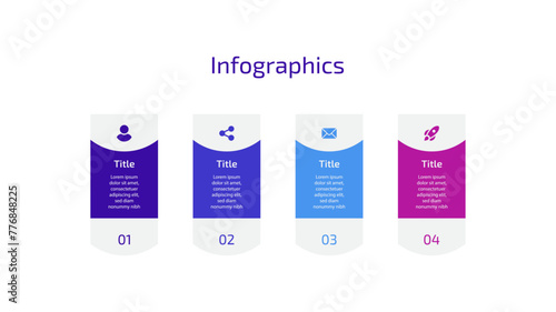 Multiple steps infographics design with multiple shapes, colors, business, flows, flowcharts etc.