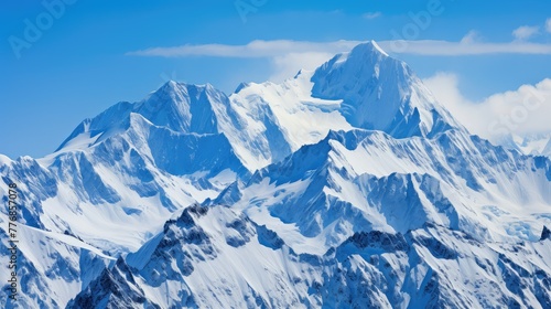 peaks blue to white background © vectorwin