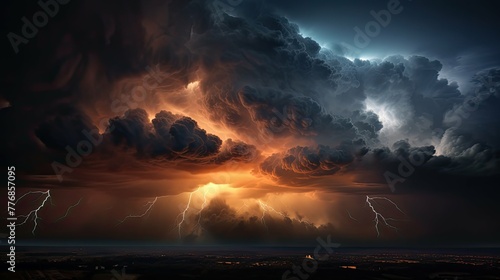 atmosphere dark cloudscape © vectorwin