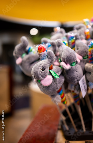 Elephant toy and candy