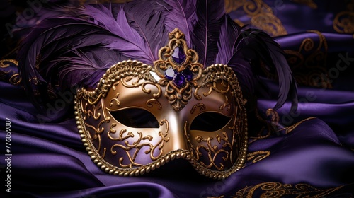 breeze purple masquerade mask