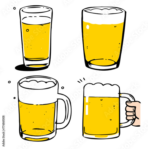 シンプルイラストビール