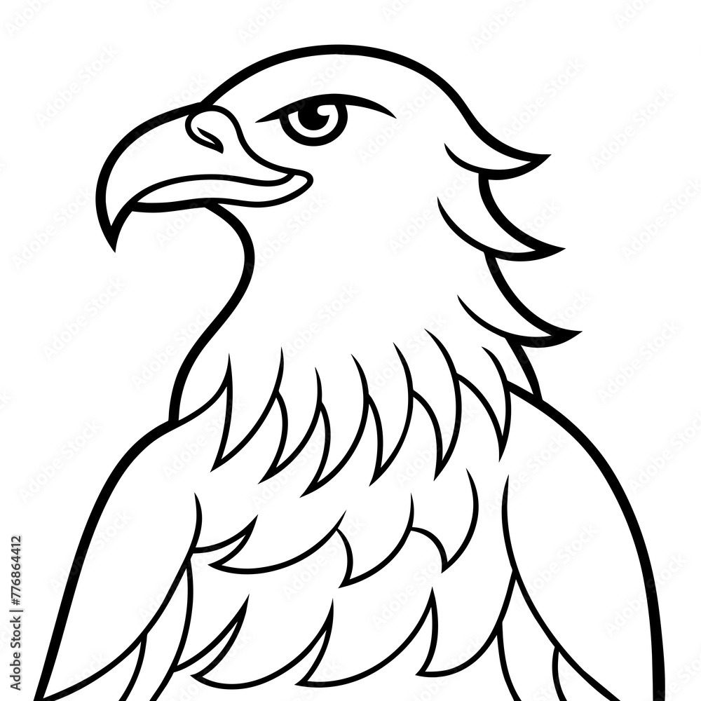 Obraz premium American eagle in flight Silhouette Graphics Vector Illustration, eagle Line Art,eagle Svg t shirts Design, Laser Cut File Cricut, Paper Cut and Printing, eagle face Svg, Easter For Kids Bundle
