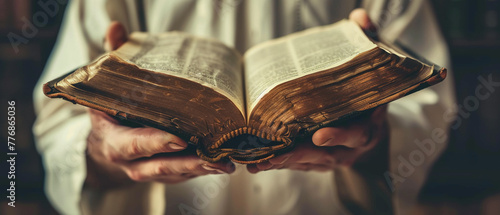 Religious texts contain wisdom and teachings that inspire and guide believers. photo