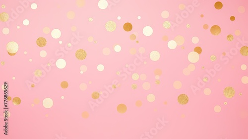 finish pink polka dot background