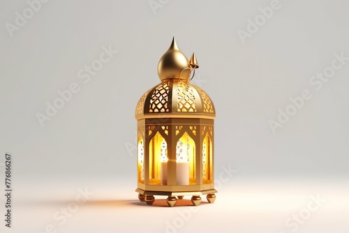 Eid mubarak and ramadan kareem greetings with islamic lantern and mosque. Eid al fitr background