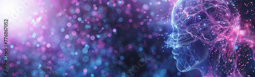 World Alzheimers Month banner in violet colors
