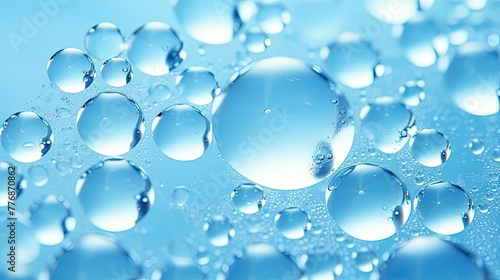 composition light blue bubble background