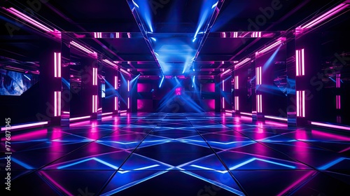 lights blue and pink neon © vectorwin
