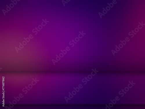 gradient studio background Reddish purple tone for product showcase.