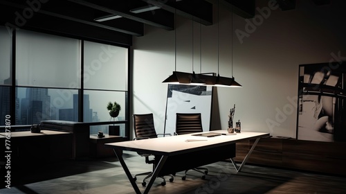 workspace interior design pendant light