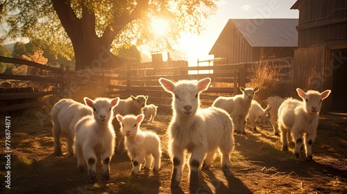 baby beautiful goat farm