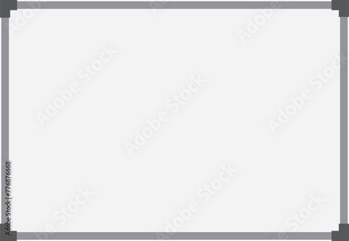 White board design. White board isolated design.