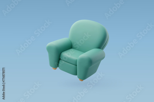 3D Vector Couches, Sofa, Furniture and hotel booking concept.