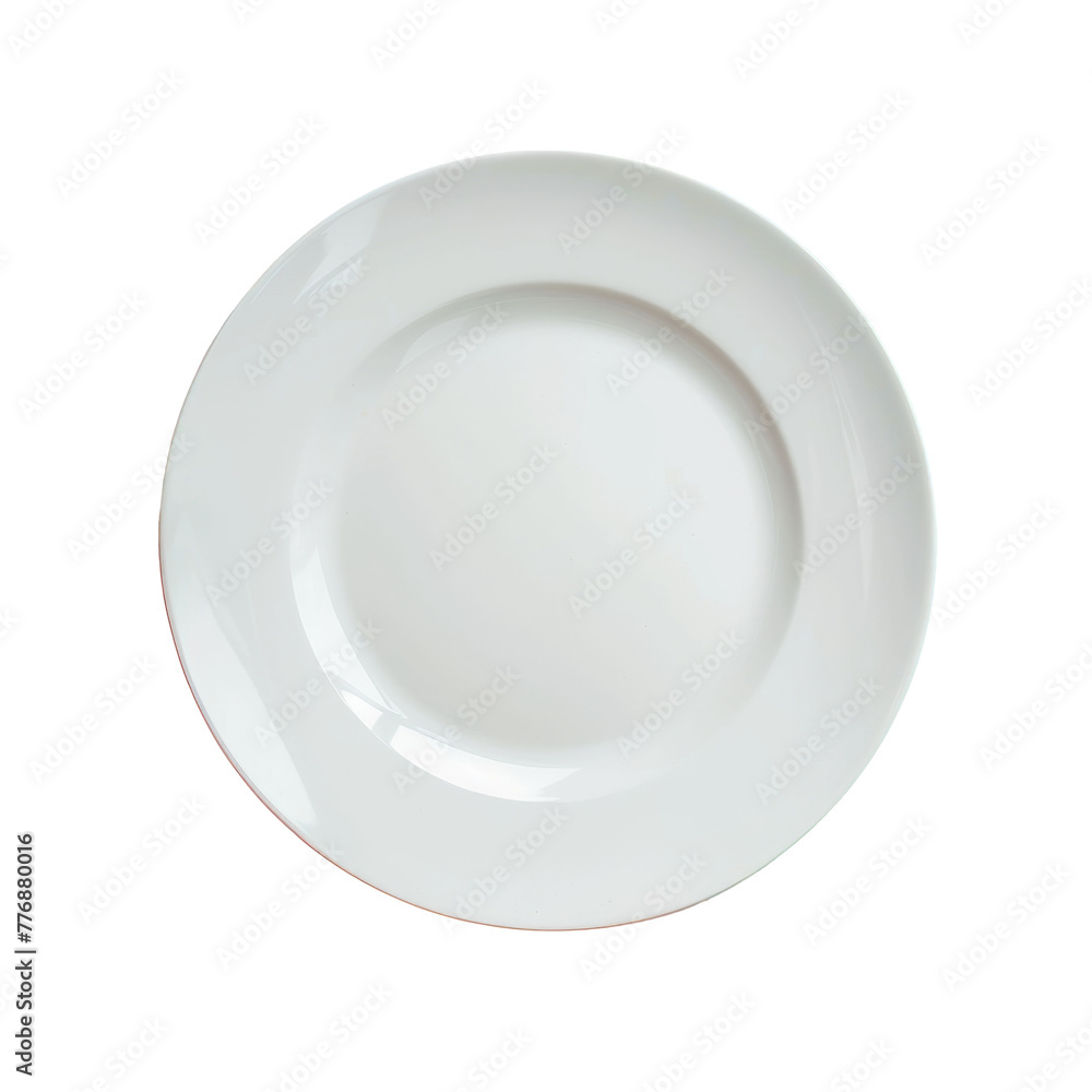 A white plate on a Transparent Background A white plate on a Transparent Background
