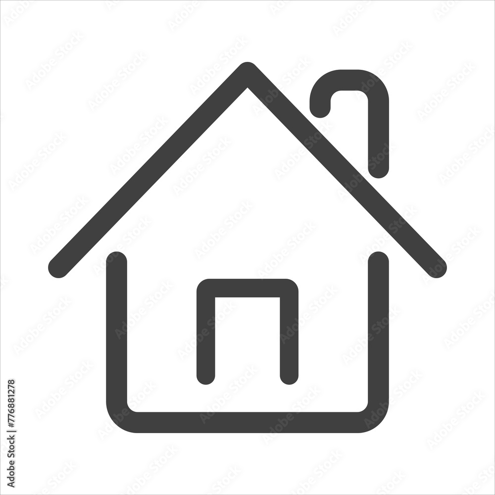 house icon on white isolate house icon on white isolate