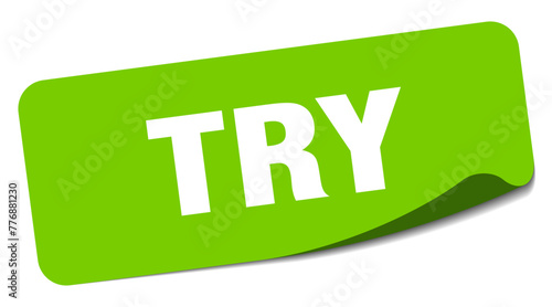 try sticker. try label