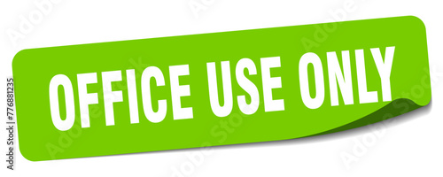 office use only sticker. office use only label