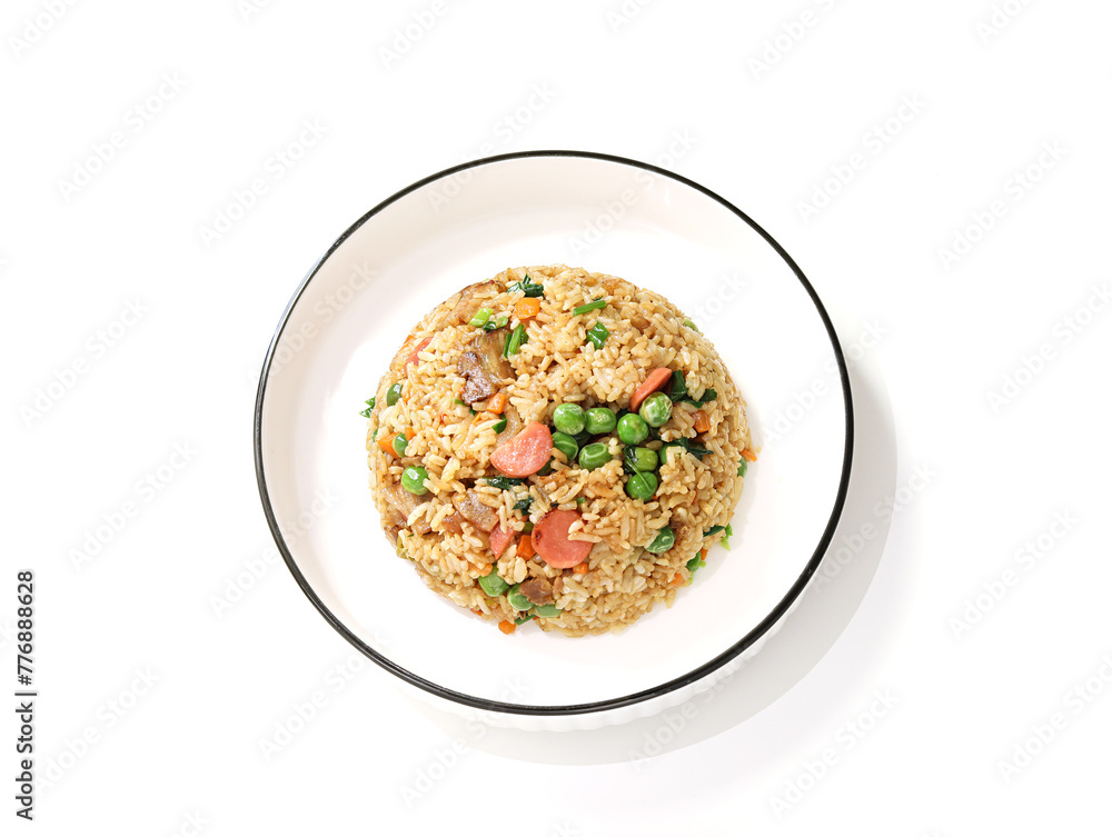 A bowl of Chinese fried rice