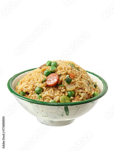 A bowl of Chinese fried rice