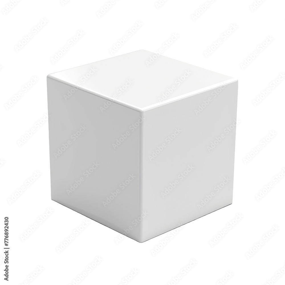 Simple Box on Transparent Background. Simple Box on Transparent Background.