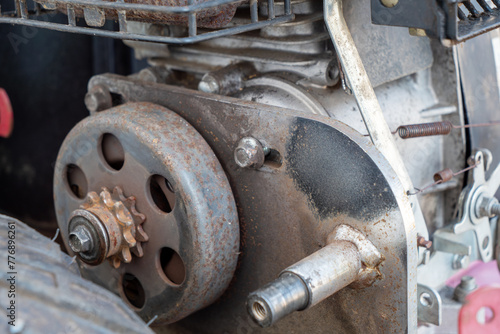close up of rusty small engine © Philipimage