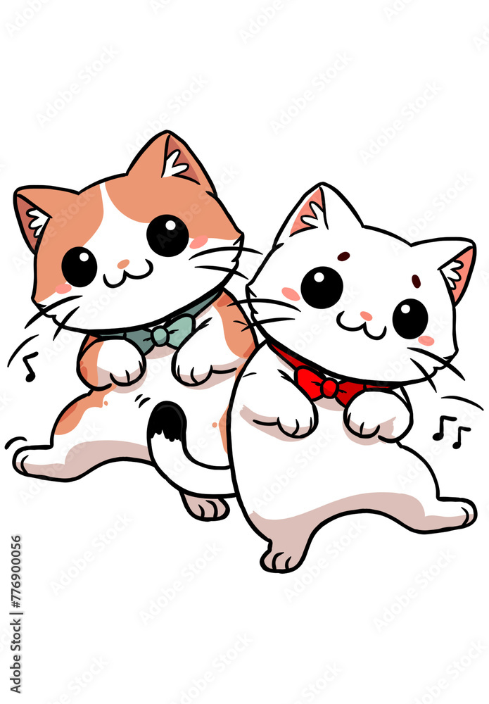 two dancing cats two dancing cats