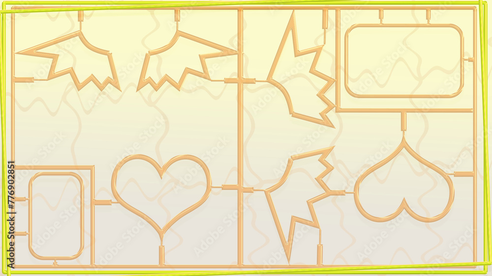 Fototapeta premium background, cute, poster, plastic model, stylish, colorful, pop