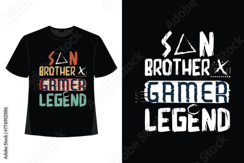 Trendy Gamer Tshirt Design Gaming Apparel