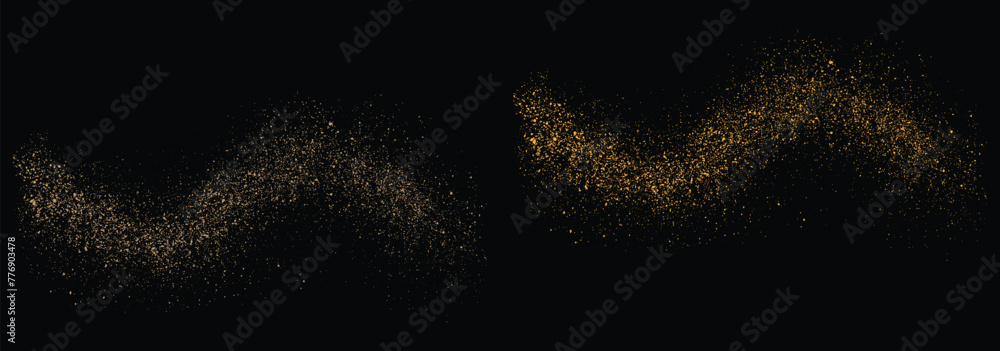 Fototapeta premium Gold sparkles golden glitter background design