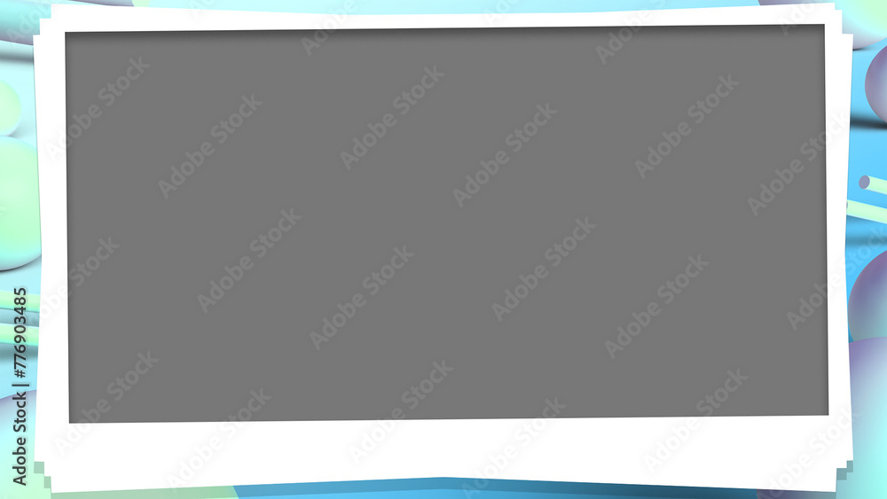 Naklejka premium background, cute, landscape, frame, stylish, colorful, pop