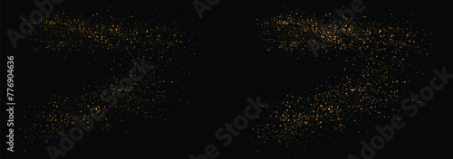 Gold glitter luxury illustration element background design