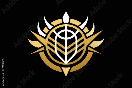 An emblem of opulence and universality, this golden logo design transcends boundaries, fitting for global enterprises, cutting-edge technologies, and media agencies alike.