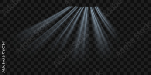 Cold flow from the air conditioner. Snowy frosty whirlwind. Realistic 3d vector isolated on transparent background.