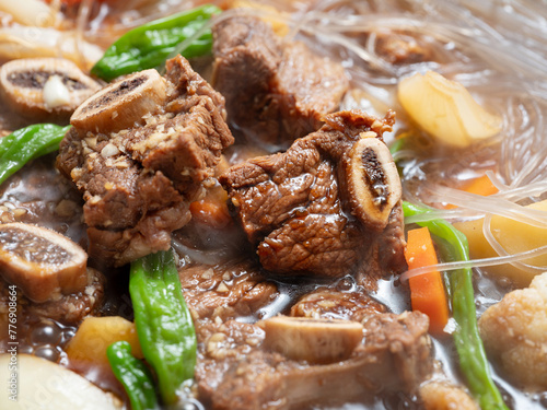 galbijjim, Braised Spicy Short Ribs	 photo