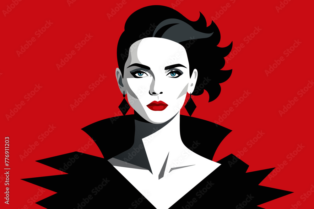Artistic Fashion Portrait of a Model, Infused with Creative Flair and Style Artistic Fashion Portrait of a Model, Infused with Creative Flair and Style
