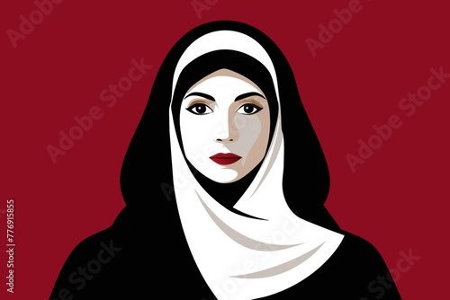 Captivating Arab Muslim Woman Veiled in Mystery