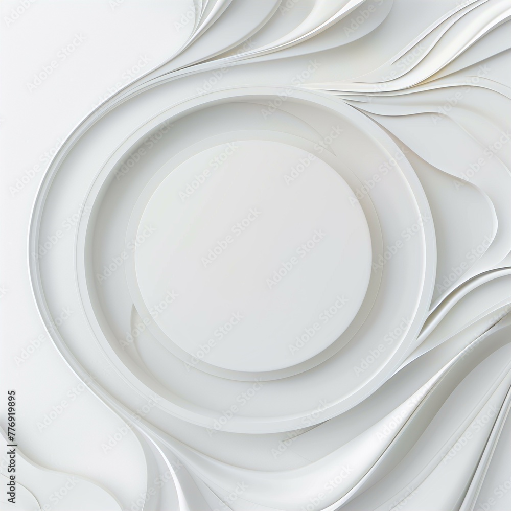 Frame, background for presentation, poster, white shapes forms 3d, silk, satin Frame, background for presentation, poster, white shapes forms 3d, silk, satin
